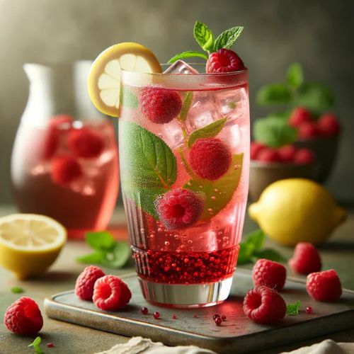 Raspberry Green Tea Spritzer