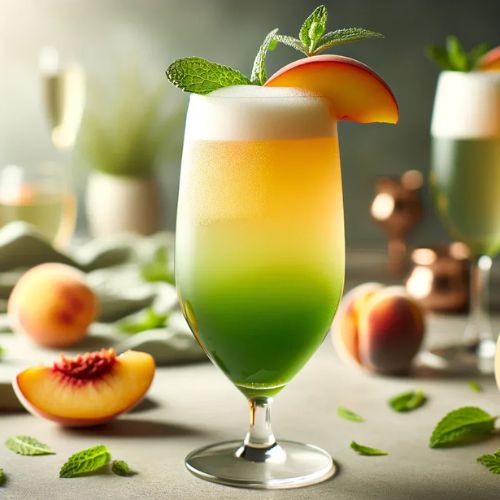 Green Tea Peach Bellini